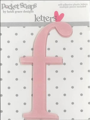 Heidi Grace - Loving You - Plastic Alpha Stickers f - 2/pk  (sold in 3's)